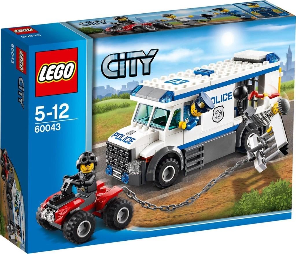Lego City 60043 Gevangenentransport Police Politie, Compleet, City, Lego, Nieuw