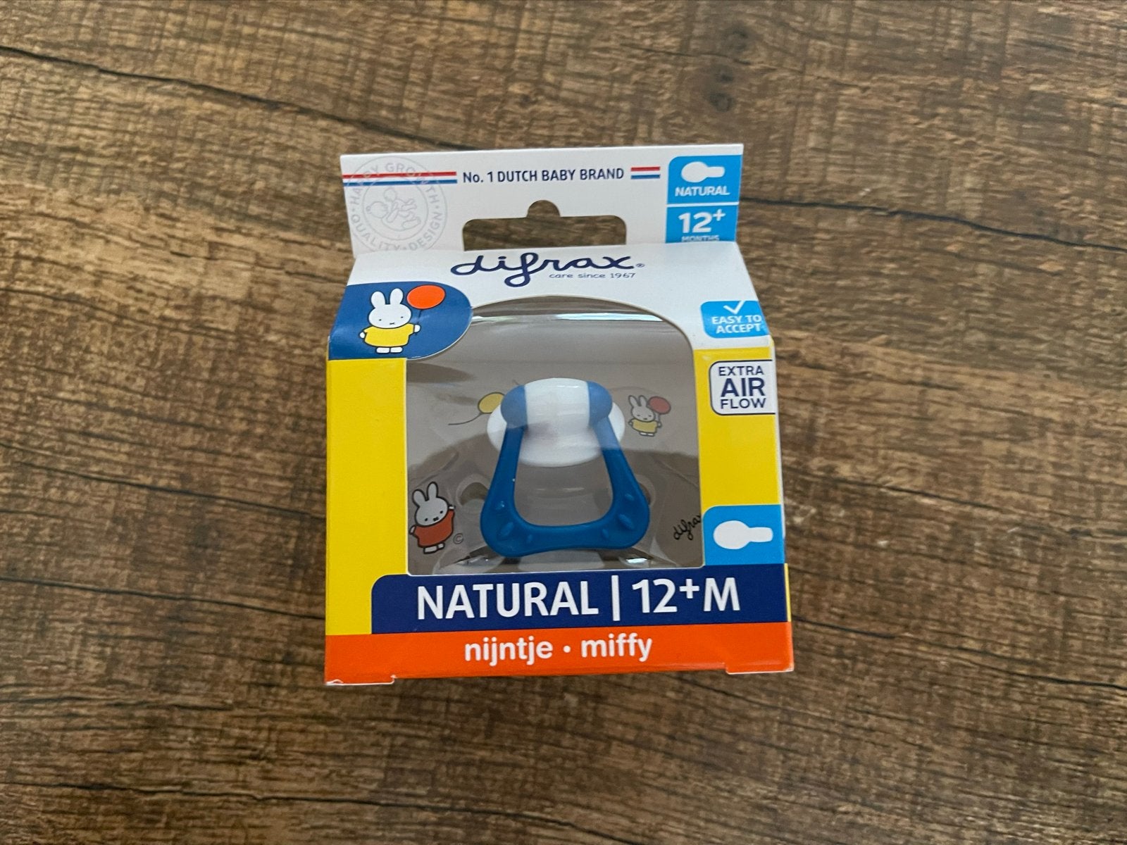 Difrax Natural Fopspeen Nijntje 12+ maanden - Nieuw, Ophalen of Verzenden, Nieuw