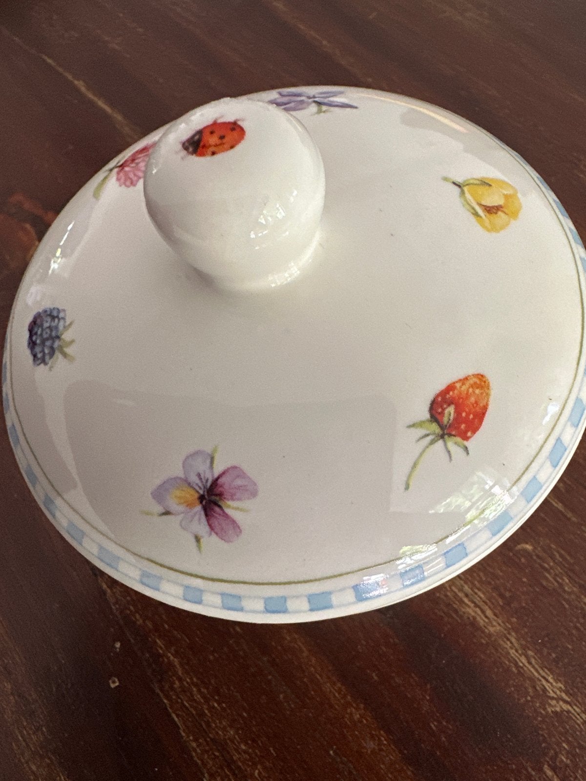 Suikerpot Fleurs de Campagne D-E, Jet ter Steege, Overige typen, Ophalen of Verzenden, Zo goed als nieuw, Overige stijlen
