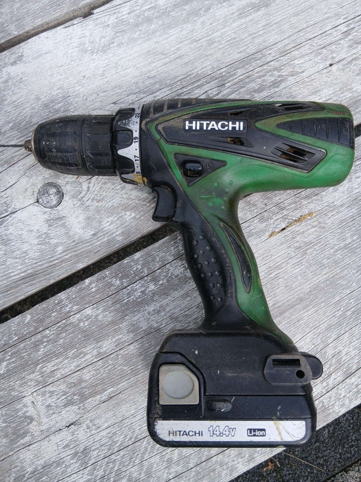 Hitachi accutol inclusief accu, Ophalen, Gebruikt