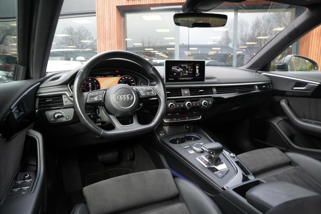 Audi A4 Avant 3.0 TDI S Line B&O Cruise Clima Stoelverw. Amb, Auto's, Gebruikt, A4, Zwart, 218 pk