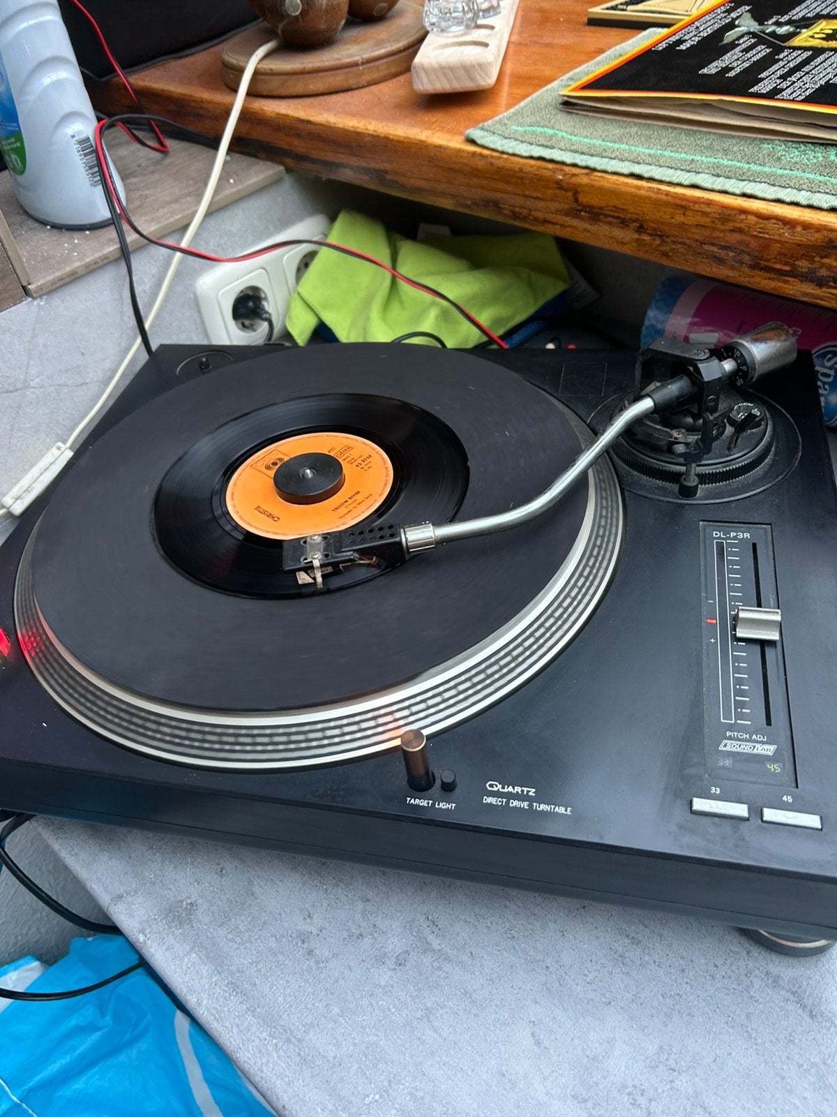 Soundlab dj turntable/platenspeler pitch adj DL-P3R, Ophalen of Verzenden, Gebruikt, Overige merken