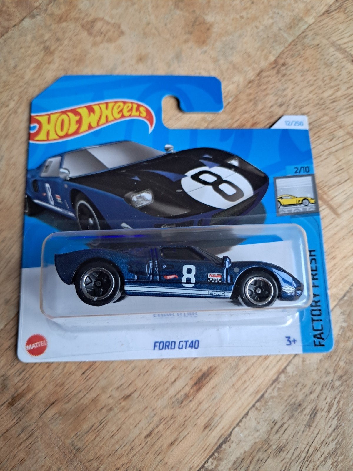 Hot Wheels Ford GT40 blauw nieuw in verpakking, Ophalen of Verzenden, Nieuw, Auto