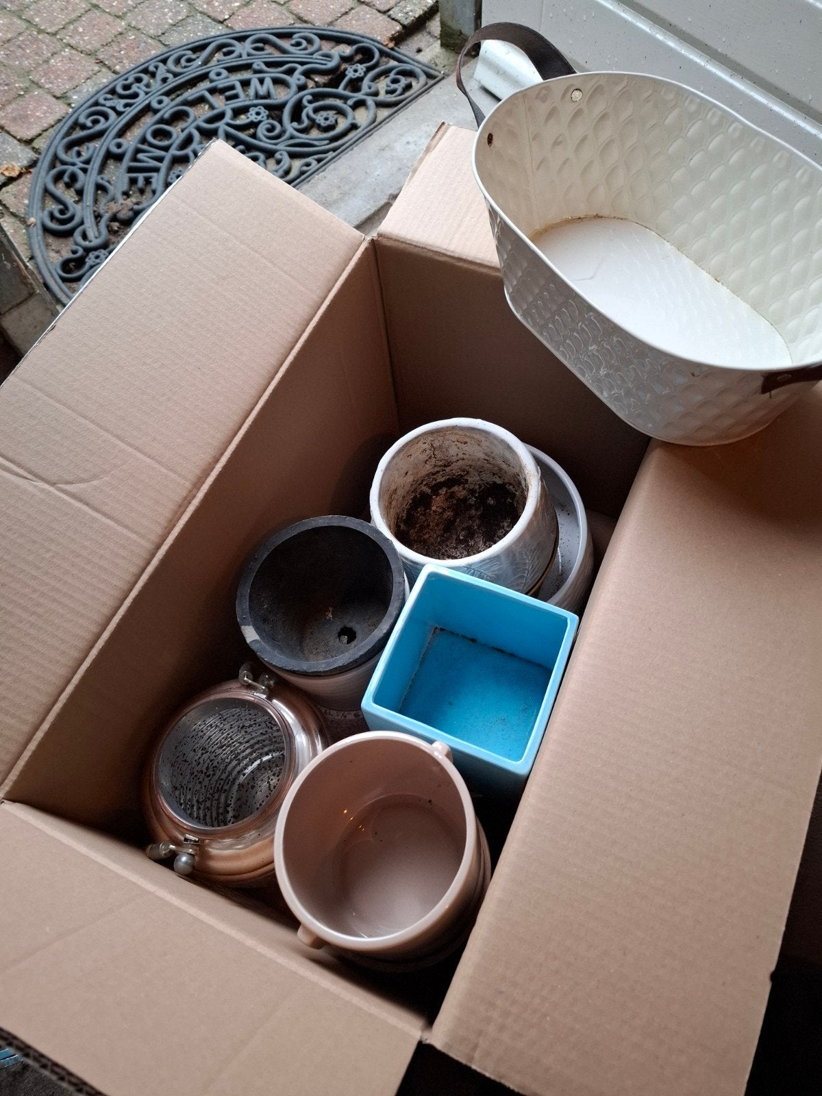 bloempotten, Ophalen, Rond, Aardewerk, Minder dan 40 cm