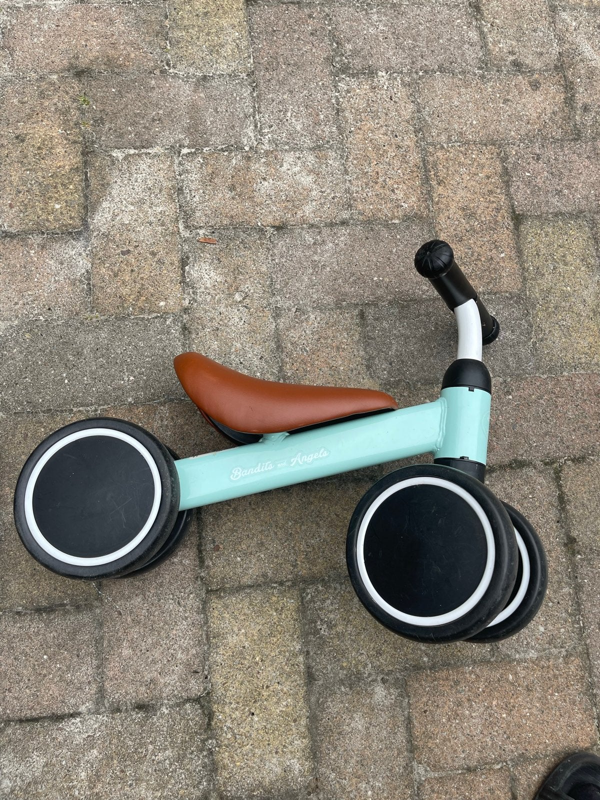 Bandits & Angels loopfietsje - mintgroen, Ophalen, Zo goed als nieuw, Loopfiets