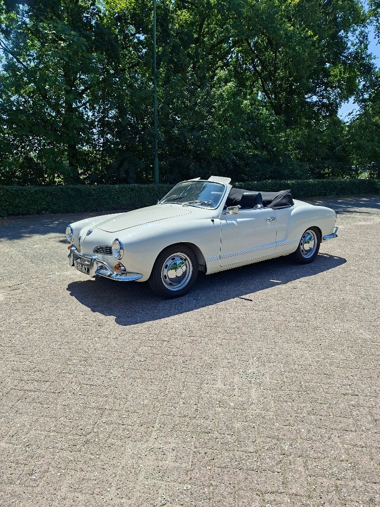 Volkswagen Karmann  Ghia cabrio 1.6 automatic 1968 Wit, Auto's, Oldtimers, Particulier, Volkswagen, Benzine, Cabriolet, Automaat