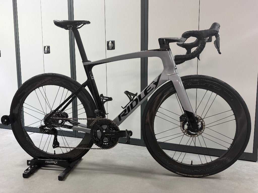 Ridley Noah Fast 2024, Dura Ace DI2, Campagnolo Bora WTO60, Carbon, Zo goed als nieuw, Meer dan 20 versnellingen, 53 tot 57 cm