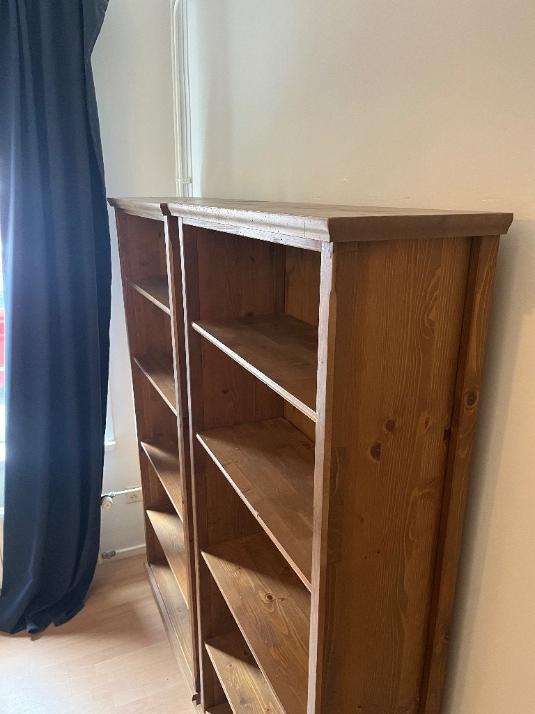 2x IKEA Markör boekenkast massief grenen 192x89x35, Huis en Inrichting, Ophalen, Gebruikt, 50 tot 100 cm, 150 tot 200 cm
