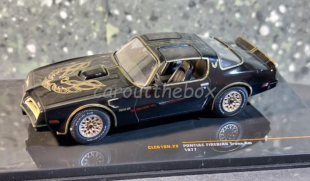 Pontiac Firebird Trans Am 1977 zwart 1:43 Ixo V1249, Verzenden, Nieuw, Auto, Overige merken