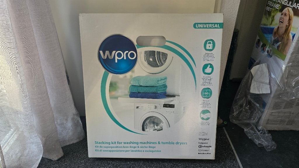 WPRO stapelkit wasmachine droger + lade, Witgoed en Apparatuur, Onderdelen en Toebehoren, Ophalen of Verzenden, Nieuw