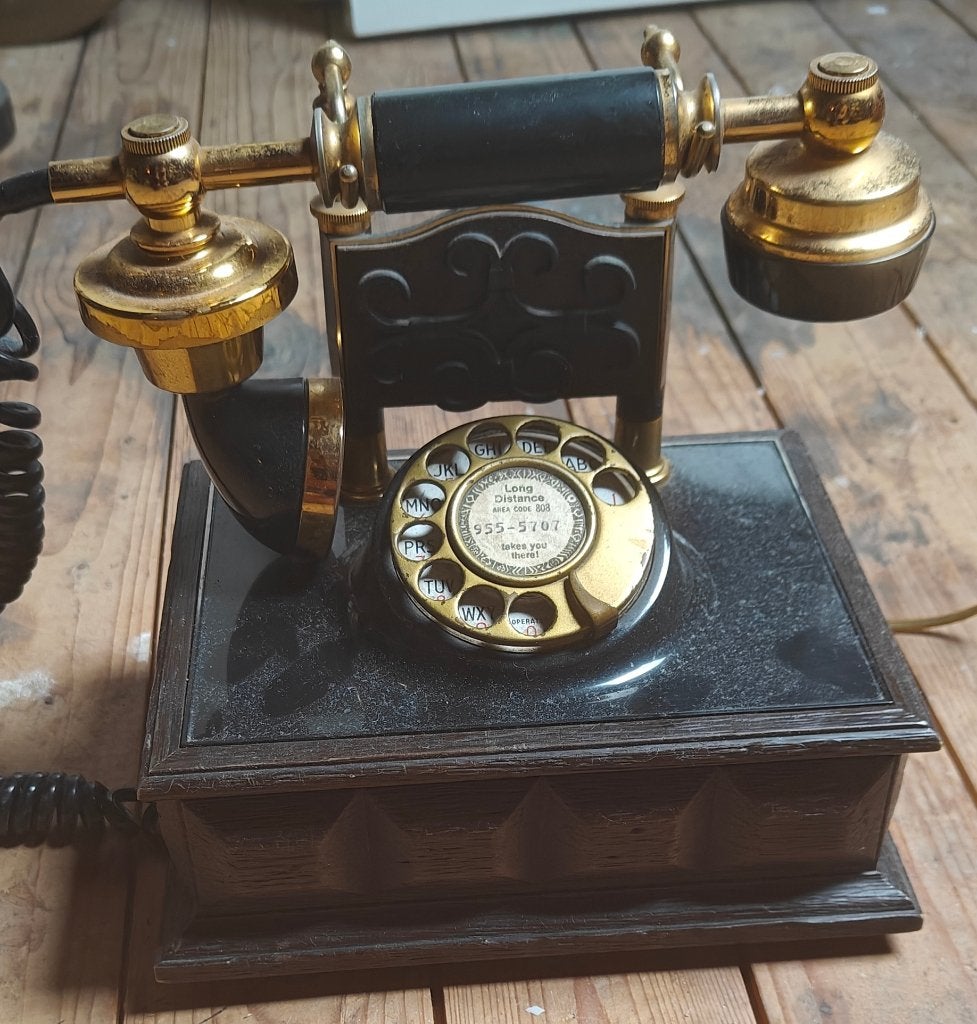 oude telefoon, Ophalen, Gebruikt, Met draaischijf