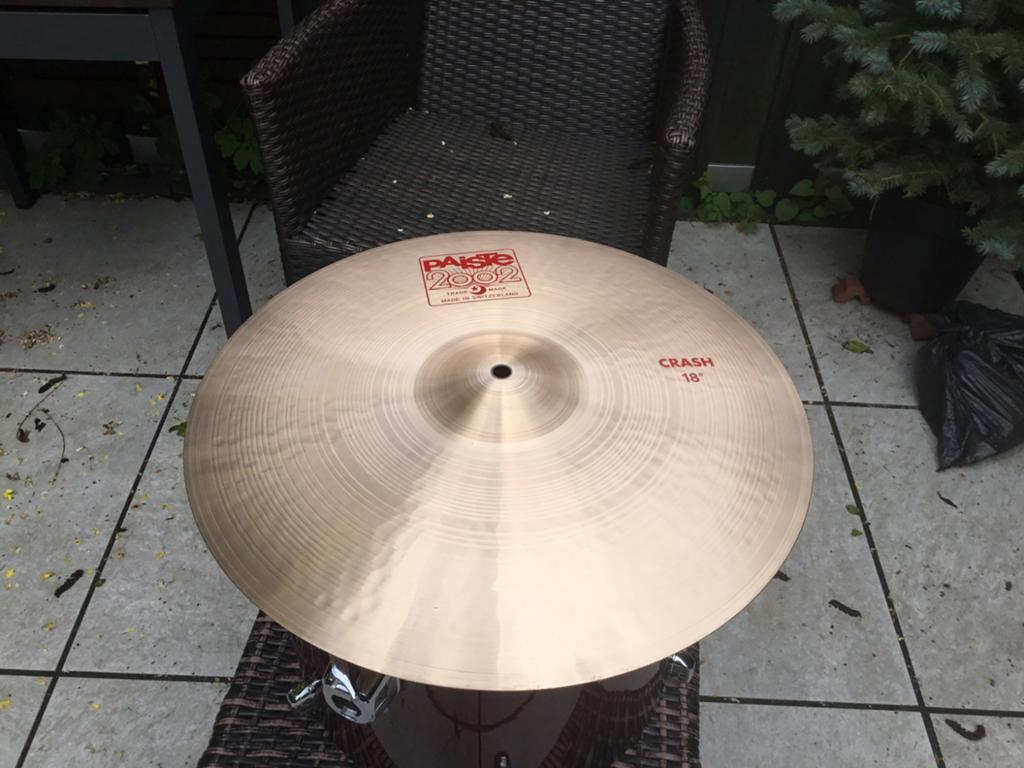 Paiste 2002 18'' Crash, Ophalen of Verzenden, Zo goed als nieuw, Overige merken