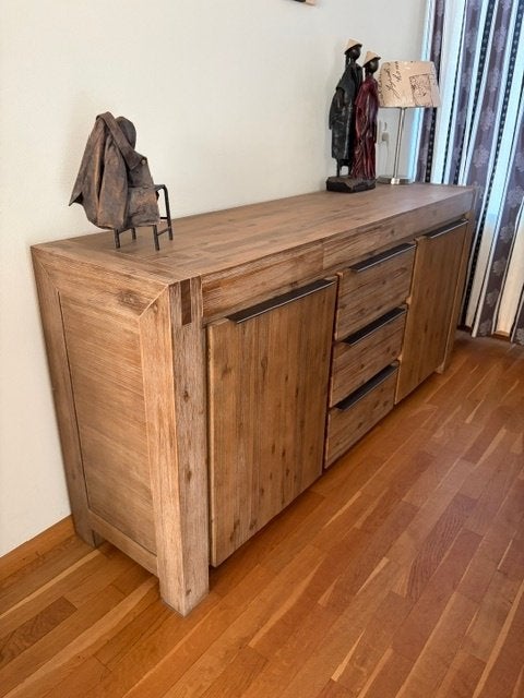 Goed onderhouden houten dressoir, Ophalen, Gebruikt, Met deur(en), 150 tot 200 cm