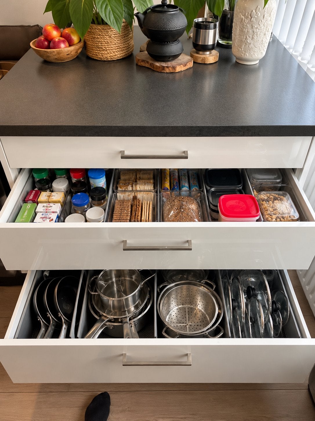 Keukenblok/eiland met eettafel, Ophalen, Gebruikt