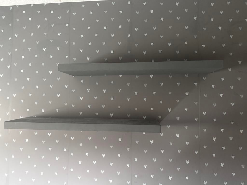 • 2 x IKEA LACK wandplank / plank grijs •, Ophalen, Gebruikt