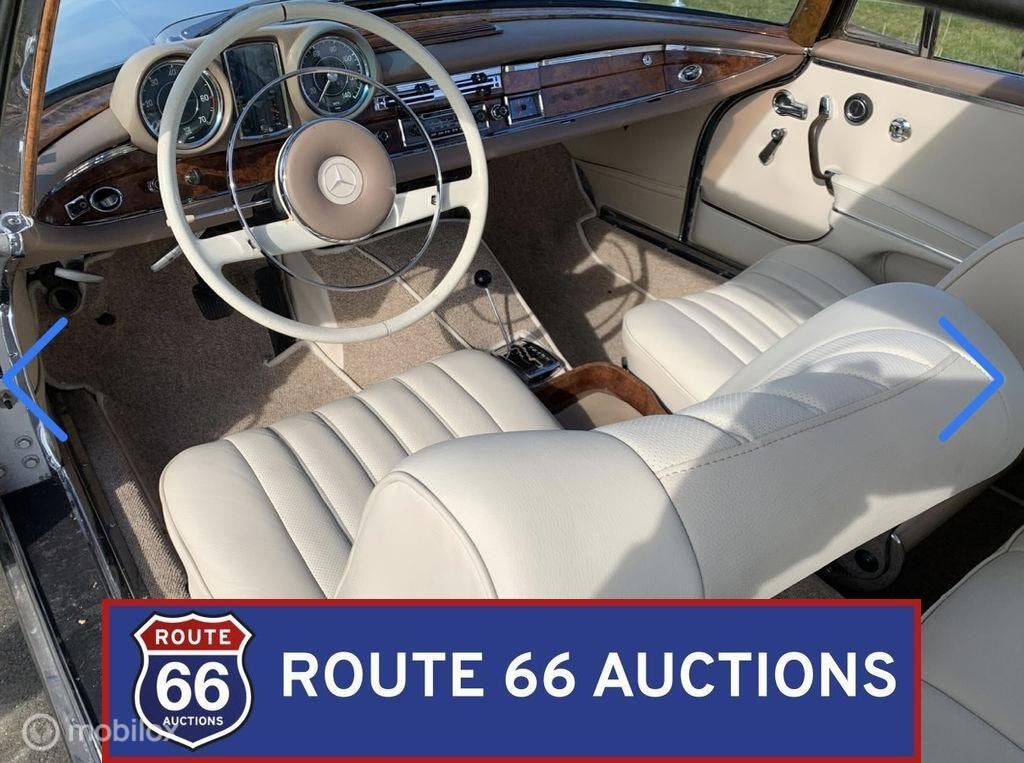 Mercedes-Benz 220 SEb Coupe | 1962 | Route 66 Auctions, Auto's, Oldtimers, Overige carrosserieën, Zwart, Mercedes-Benz, Bedrijf