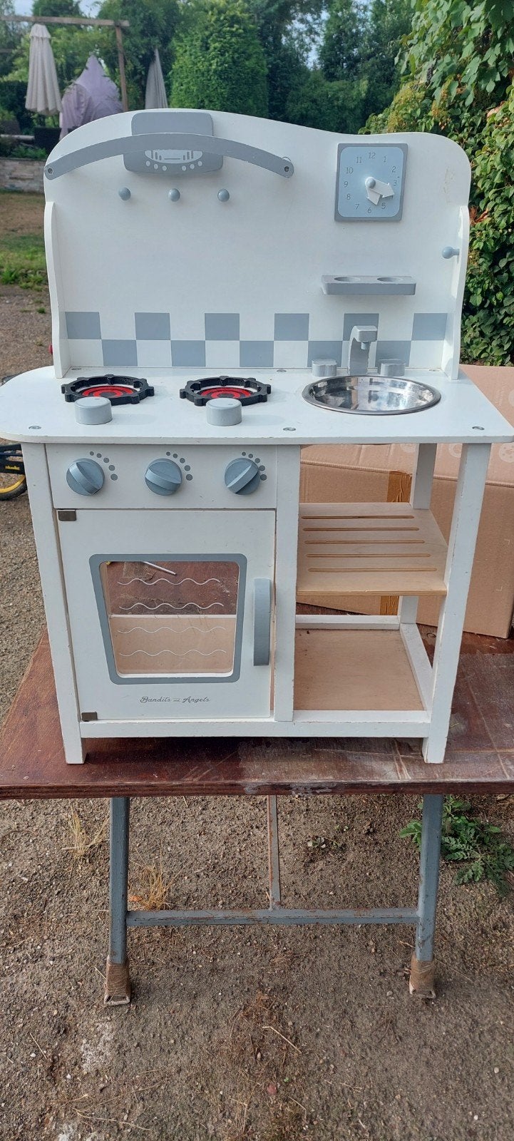 Houten Speelkeuken met Accessoires, Kinderen en Baby's, Ophalen, Gebruikt, Meubelstuk of Keukentje