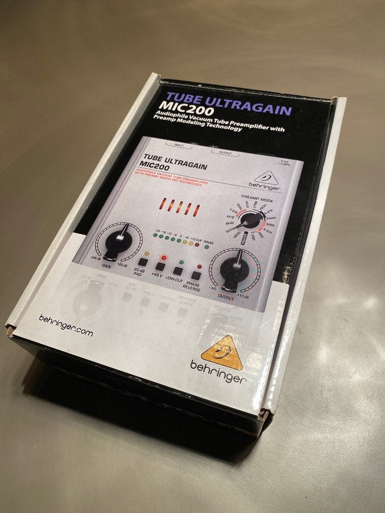 Behringer Tube Ultragain MIC200 – Nieuw in doos!, Ophalen of Verzenden, Nieuw, Audio