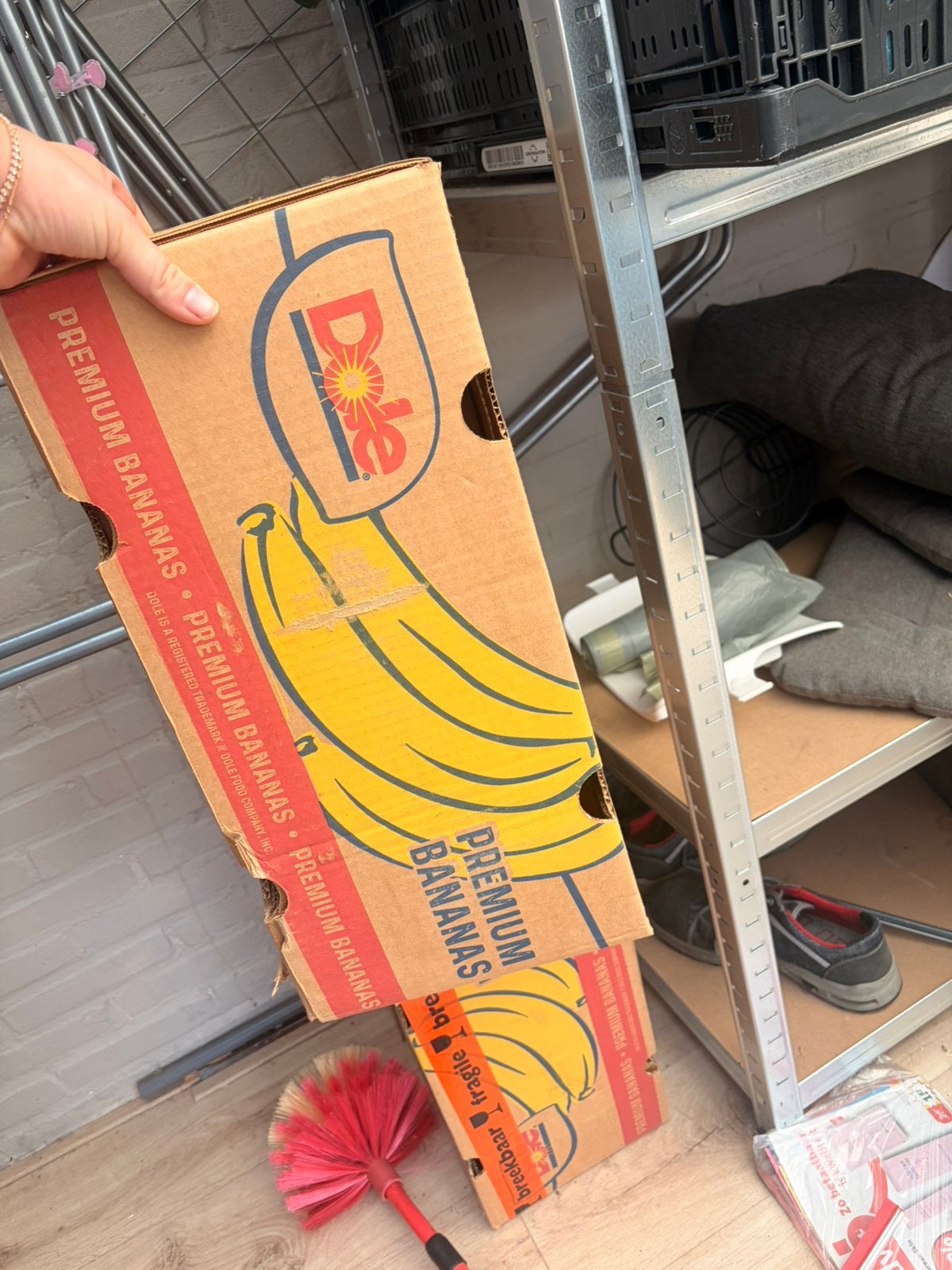 2 bananendozen, Ophalen, Gebruikt