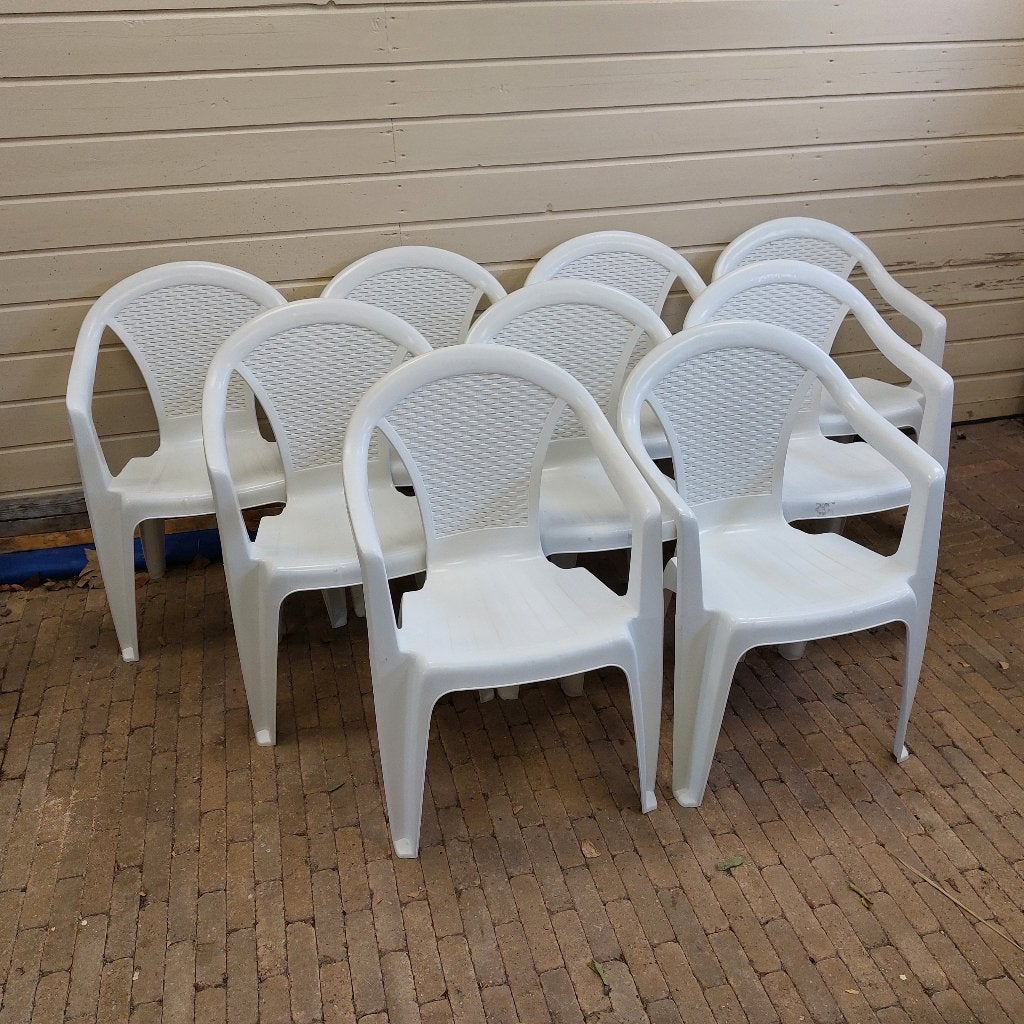Tuinstoelen PROGARDEN Stapelbaar - 9 stuks beschikbaar, Tuin en Terras, Ophalen, Gebruikt, Kunststof, Stapelbaar