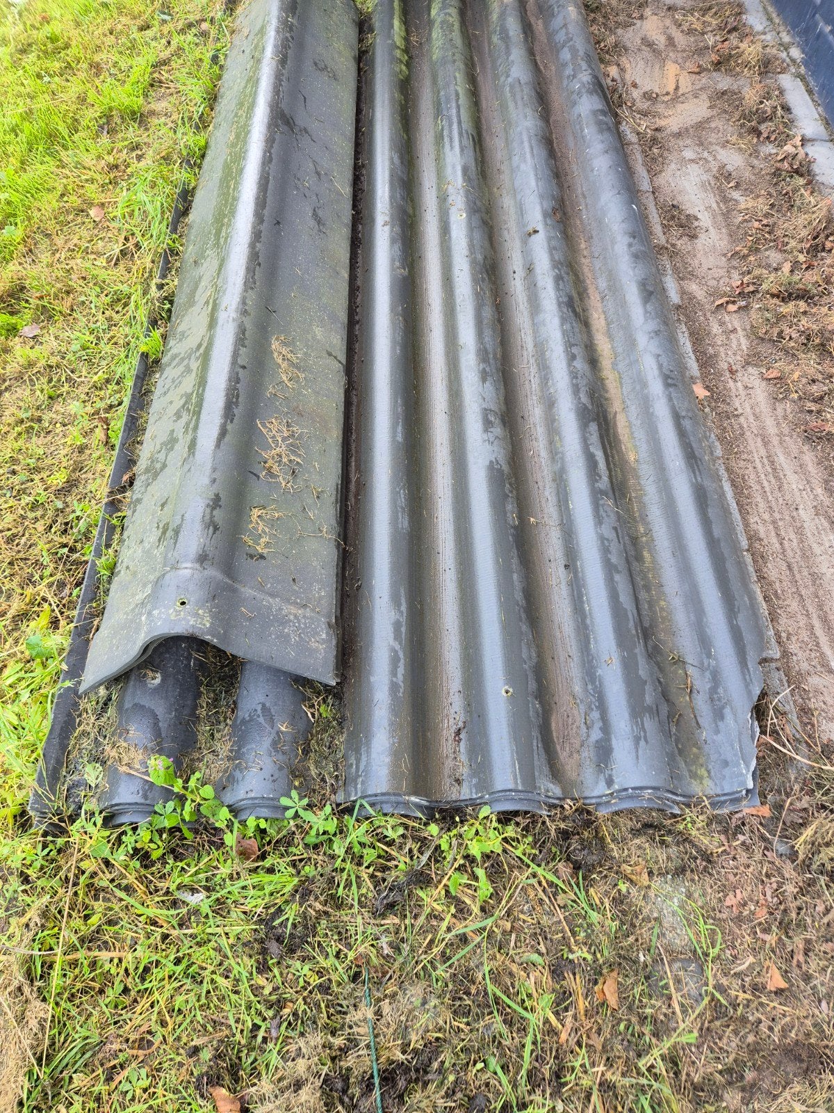 Gebruikte golfplaten voor diverse toepassingen, Overige materialen, Gebruikt, Zwart, Ophalen of Verzenden
