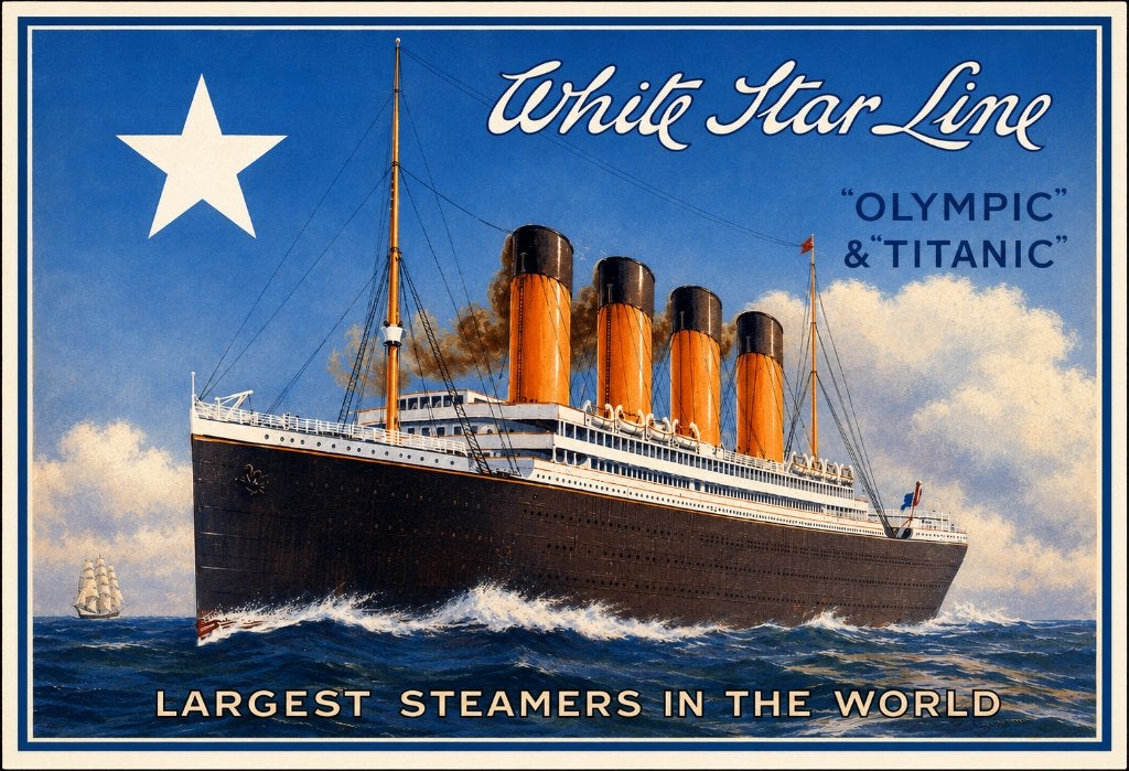 Poster Titanic 50x70cm!, Verzamelen, Ophalen of Verzenden, Deurposter of groter, Rechthoekig Liggend, Reclame
