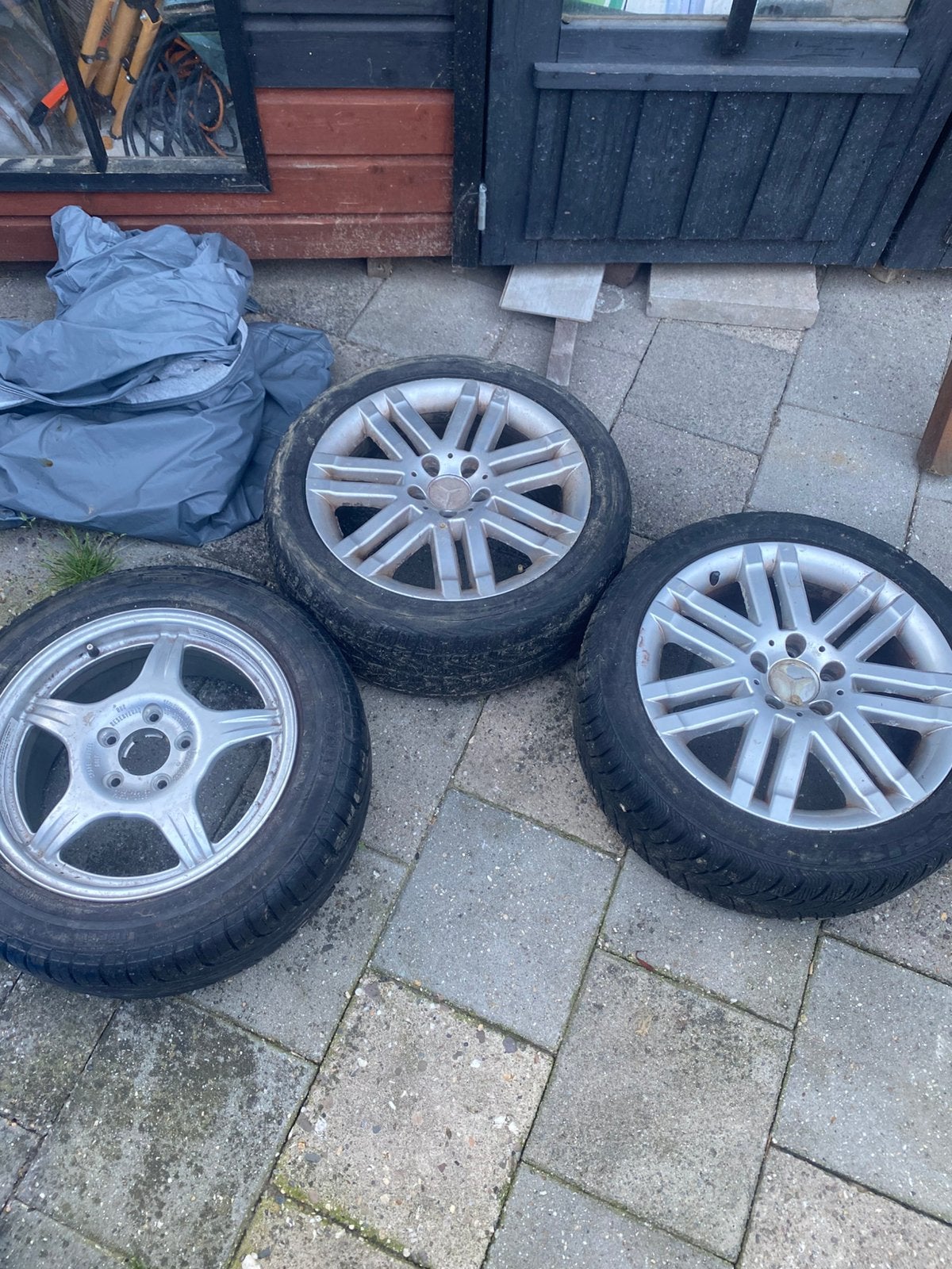 3 auto wielen, Ophalen, Gebruikt, Mercedes-Benz