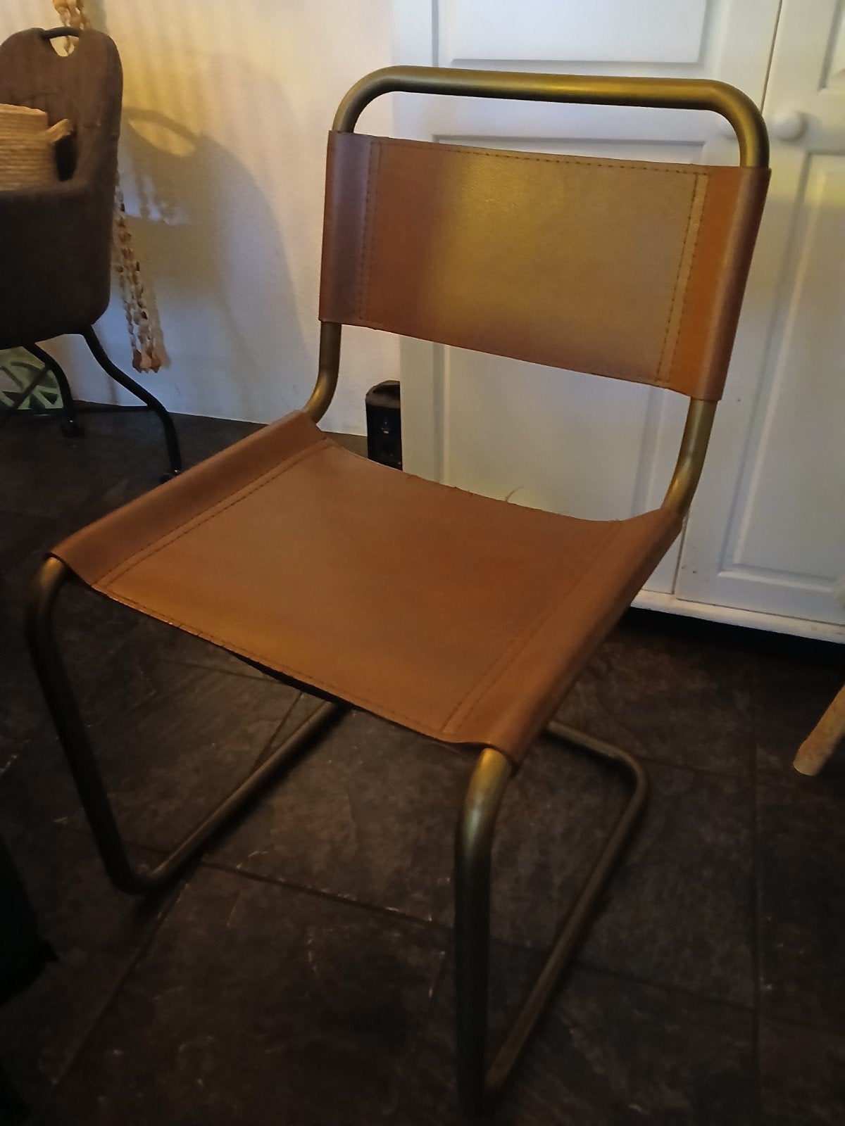 4 stoelen, Ophalen, Gebruikt, Eén, Leer
