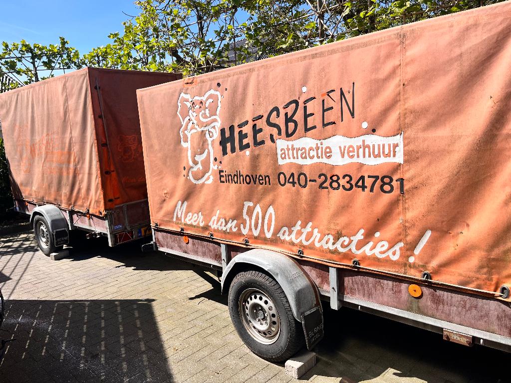 AANHANGER MET HUIF, Auto diversen, Aanhangers en Bagagewagens, Ophalen, Gebruikt