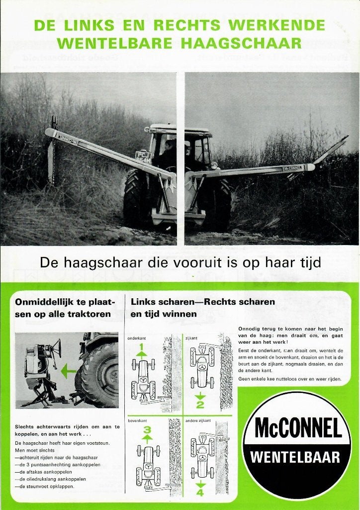 Originele folder Mc Connel haagschaar, Ophalen of Verzenden, Zo goed als nieuw, Folder