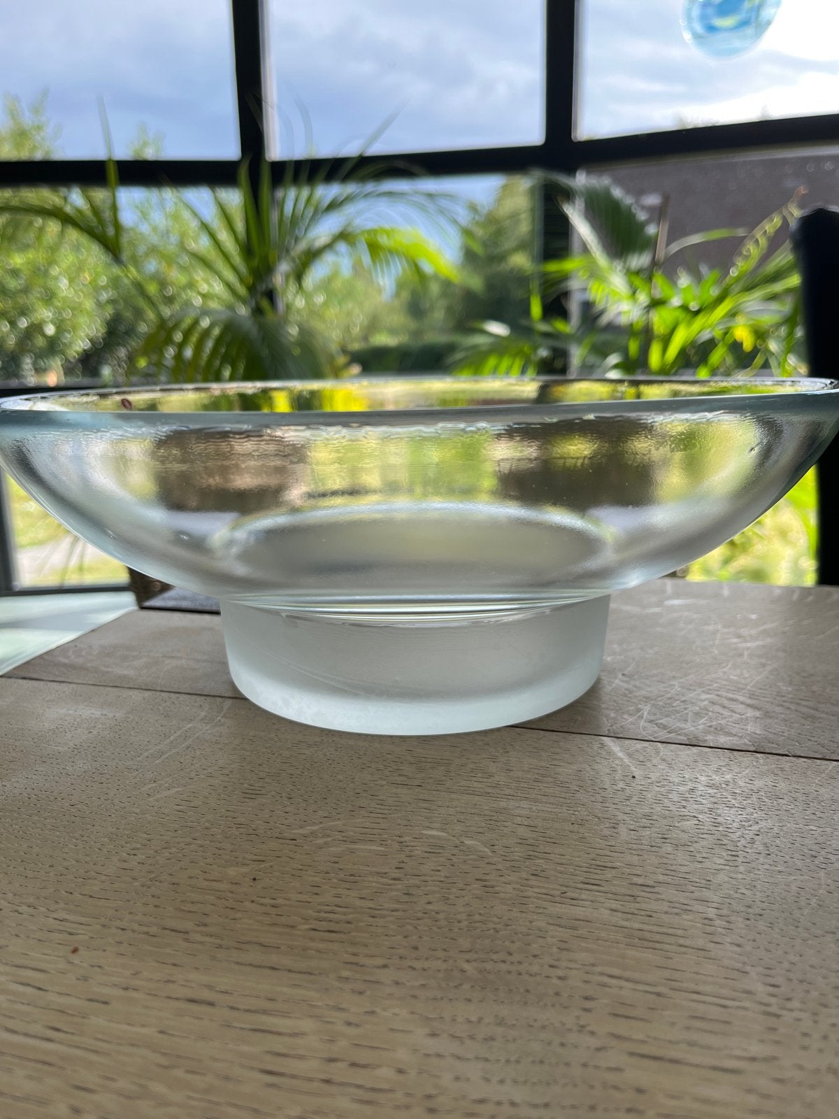 Iittala Marius glazen serveerschaal - Markku Salo design, Schaal, Rond, Ophalen of Verzenden, Glas