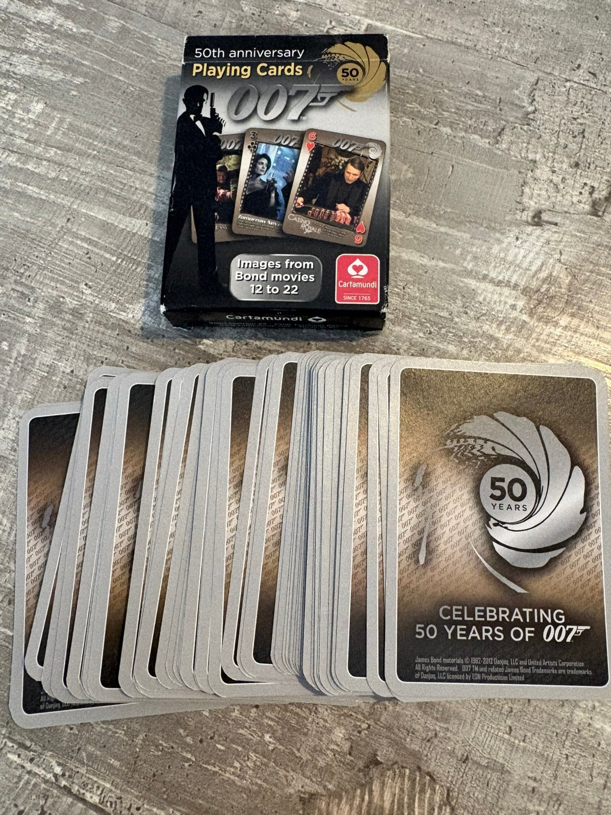 James Bond speelkaarten 007 50th anniversary, Ophalen of Verzenden, Zo goed als nieuw