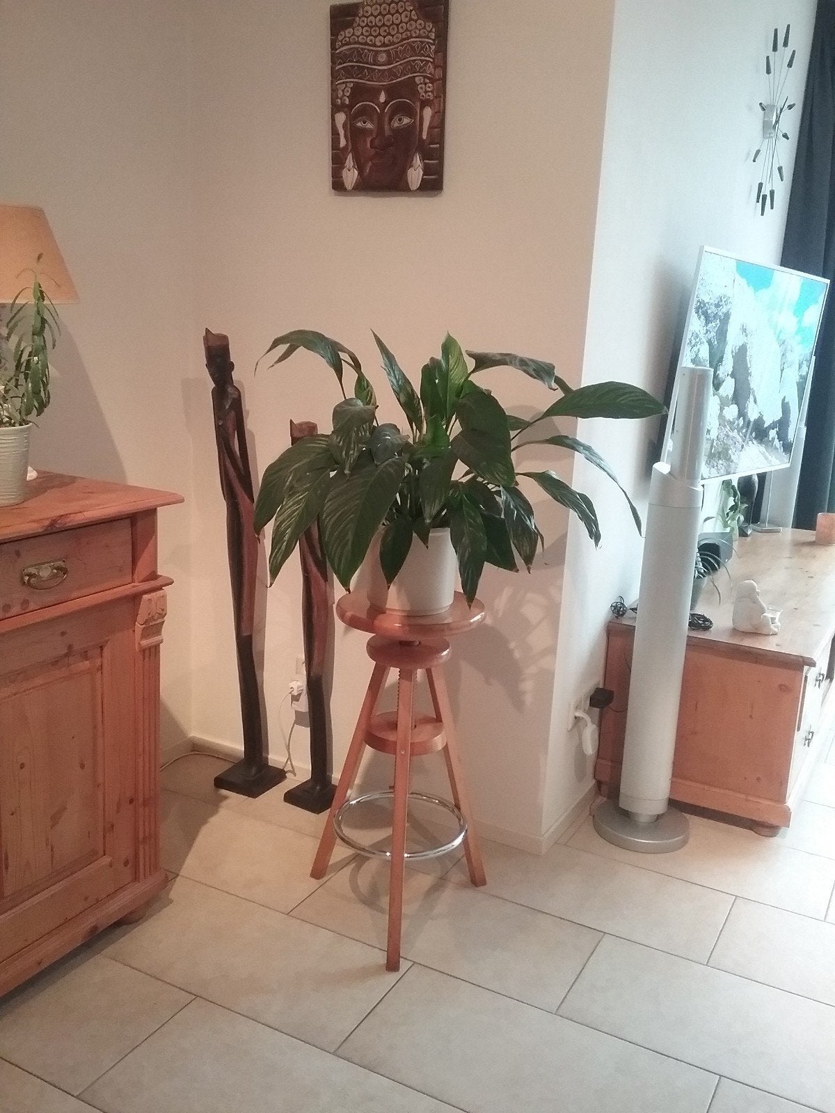 Schilderskruk  houten kruk,  plantentafeltje ., Huis en Inrichting, Krukjes, Ophalen, Nieuw, Hout