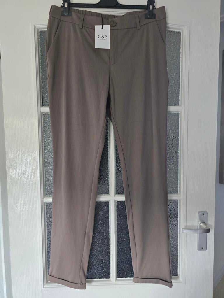 Nieuw c&s the label xl travel taupe, Kleding | Dames, Broeken en Pantalons, Ophalen of Verzenden, Nieuw, Maat 46/48 (XL) of groter