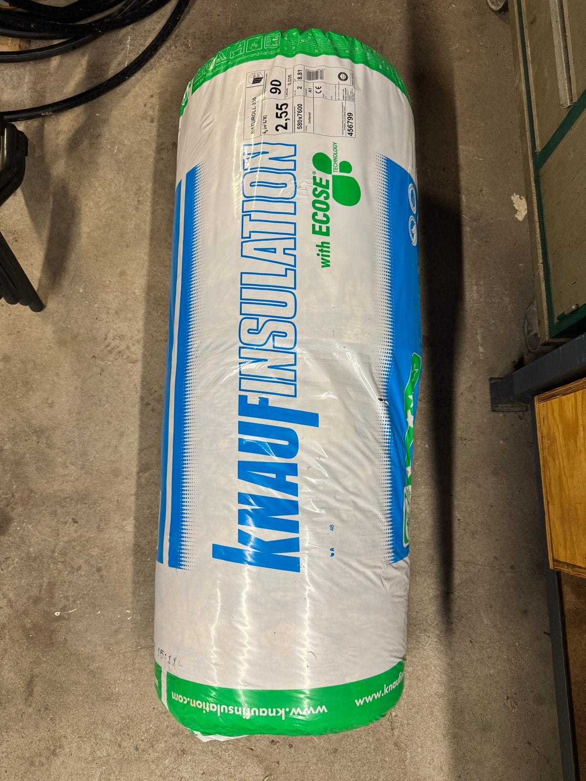 Knauf Naturoll 035 Glaswol Isolatie - Nieuw, Doe-het-zelf en Verbouw, Ophalen, Nieuw, 5 tot 10 m², Vloerisolatie