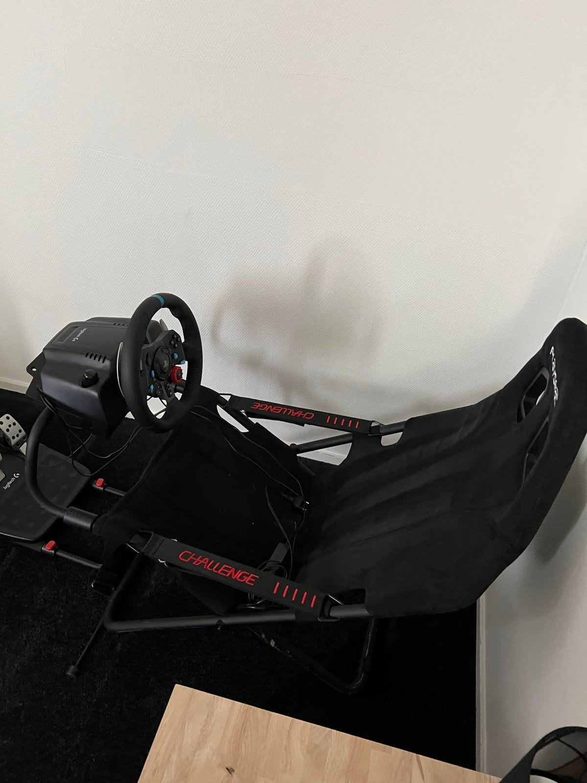Inklapbare racestoel met PlayStation stuur en pedalen, Ophalen, Zo goed als nieuw