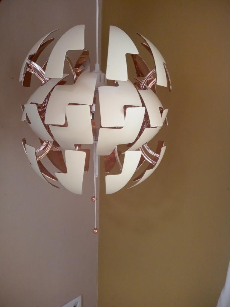 Ikea hanglamp bol, Kunststof, Gebruikt, 50 tot 75 cm, Ophalen of Verzenden