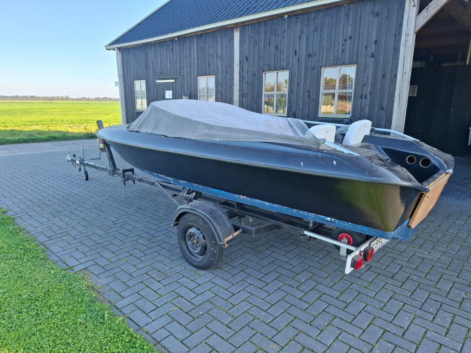 speedbootje glastron, opknapper, incl. trailer, Watersport en Boten, Ophalen, Gebruikt
