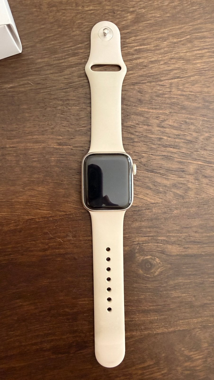 Apple Watch SE 2 (40mm) GPS Starlight - met sport band, Ophalen, IOS, Zo goed als nieuw, GPS