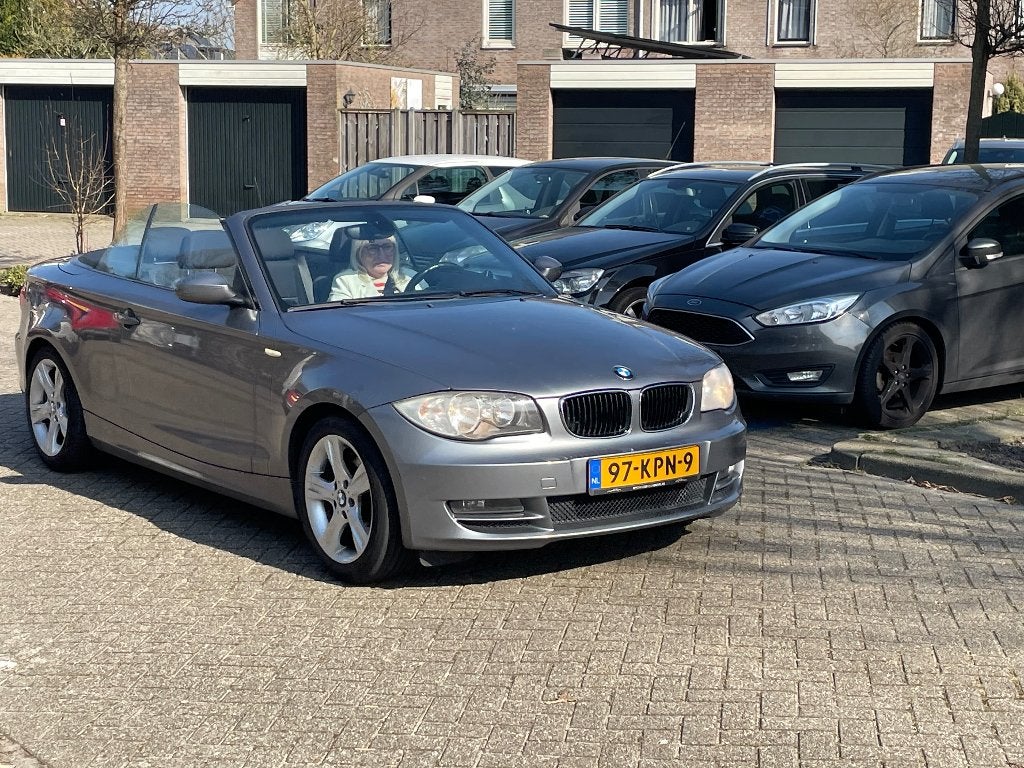BMW 1 serie 2.0ltr cabrio, 1-Serie, Zwart, Cabriolet, Handgeschakeld