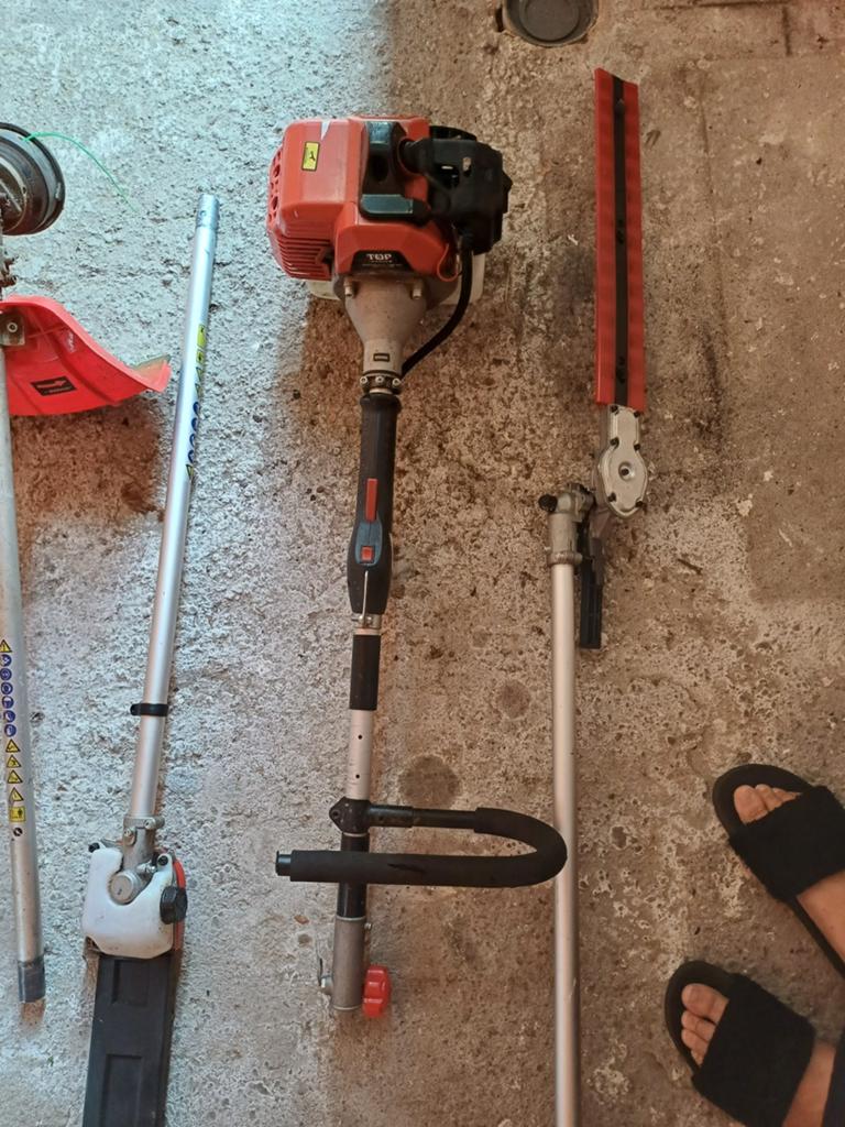 Boschmaaier  + heggenschaar benzine, Ophalen, Gebruikt, Benzine