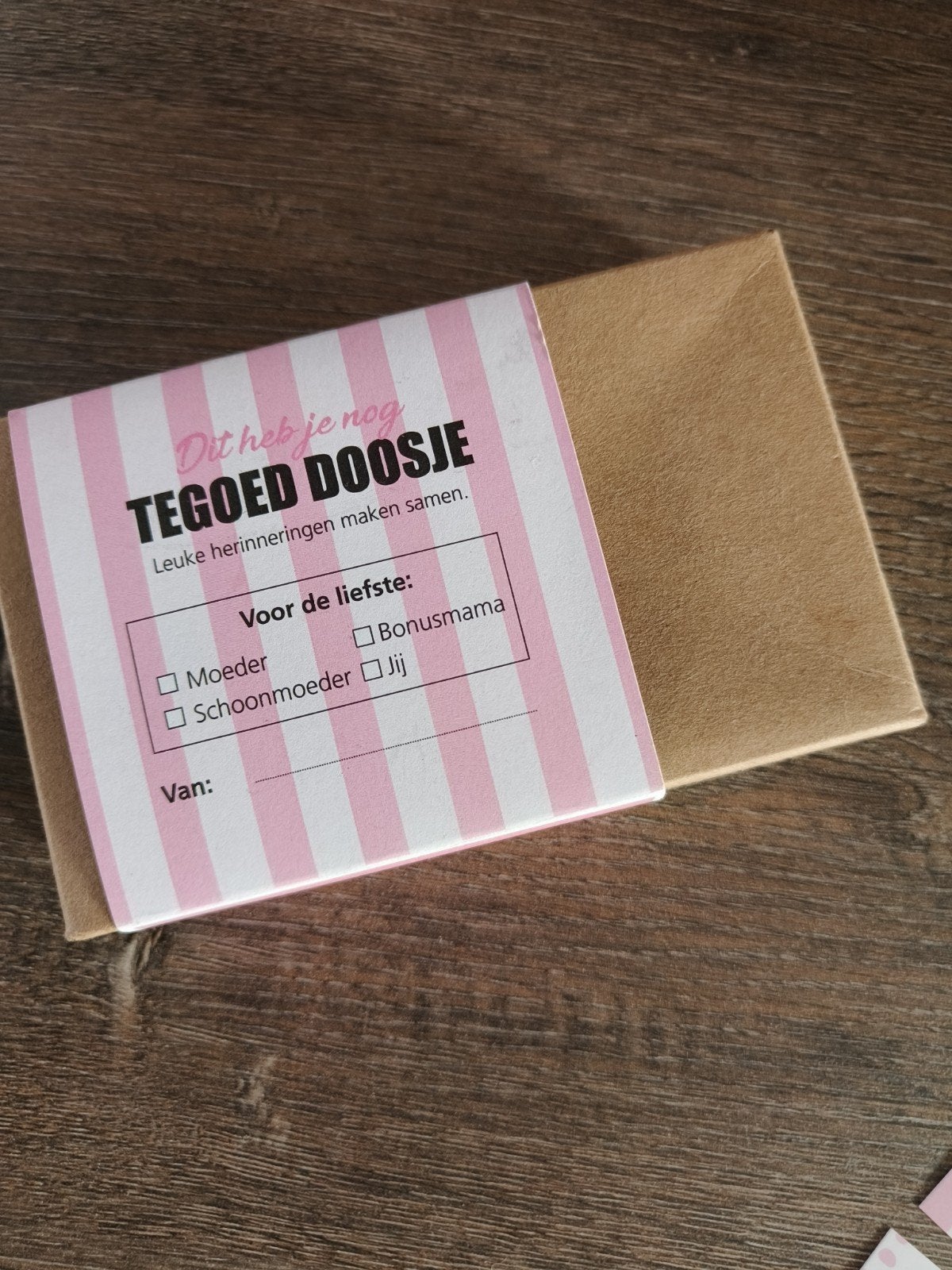 Dit heb je nog tegoed doosje met 14 kaartjes, Ophalen of Verzenden, Nieuw