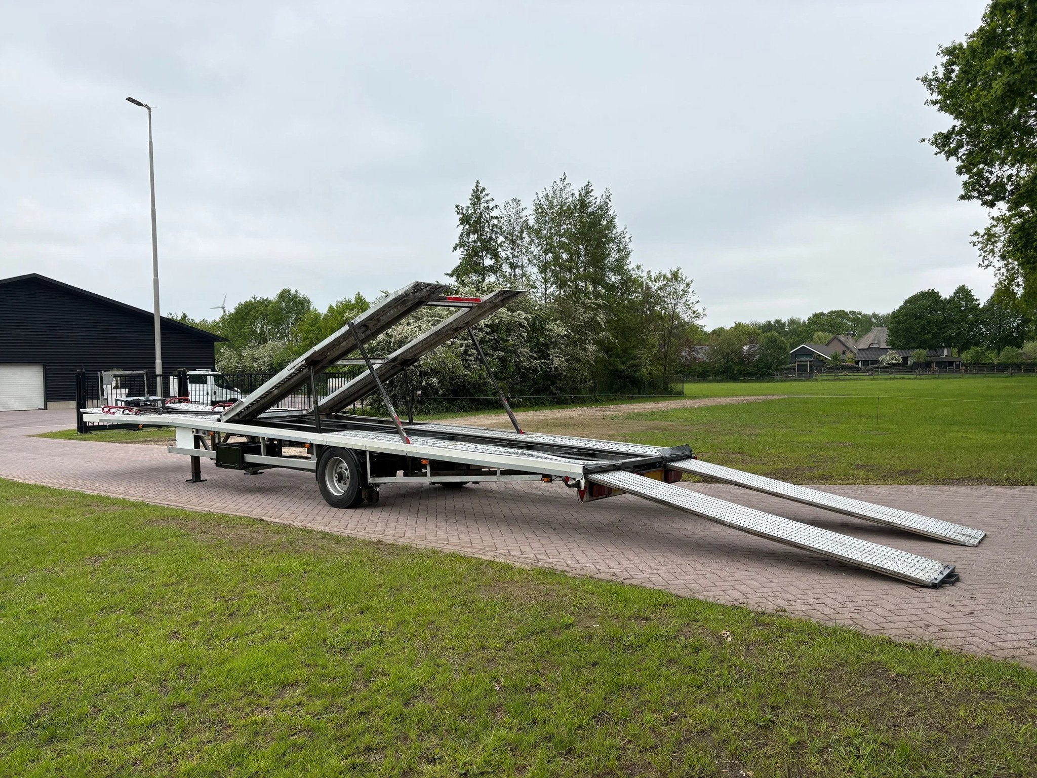 vf minitrailer OP66TP Be oplegger ambulance auto transporter, Overige brandstoffen, Wit, Bedrijf, Geïmporteerd
