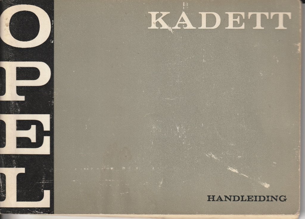 Opel Kadett handleiding, Opel, Ophalen of Verzenden, Onbekend, Gelezen