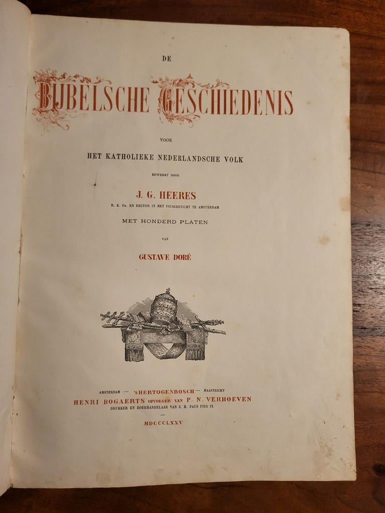 De Bijbelsche Geschiedenis - J.G. Heeres (1875), Antiek en Kunst, Antiek | Boeken en Bijbels, Ophalen of Verzenden, J.G. Heeres