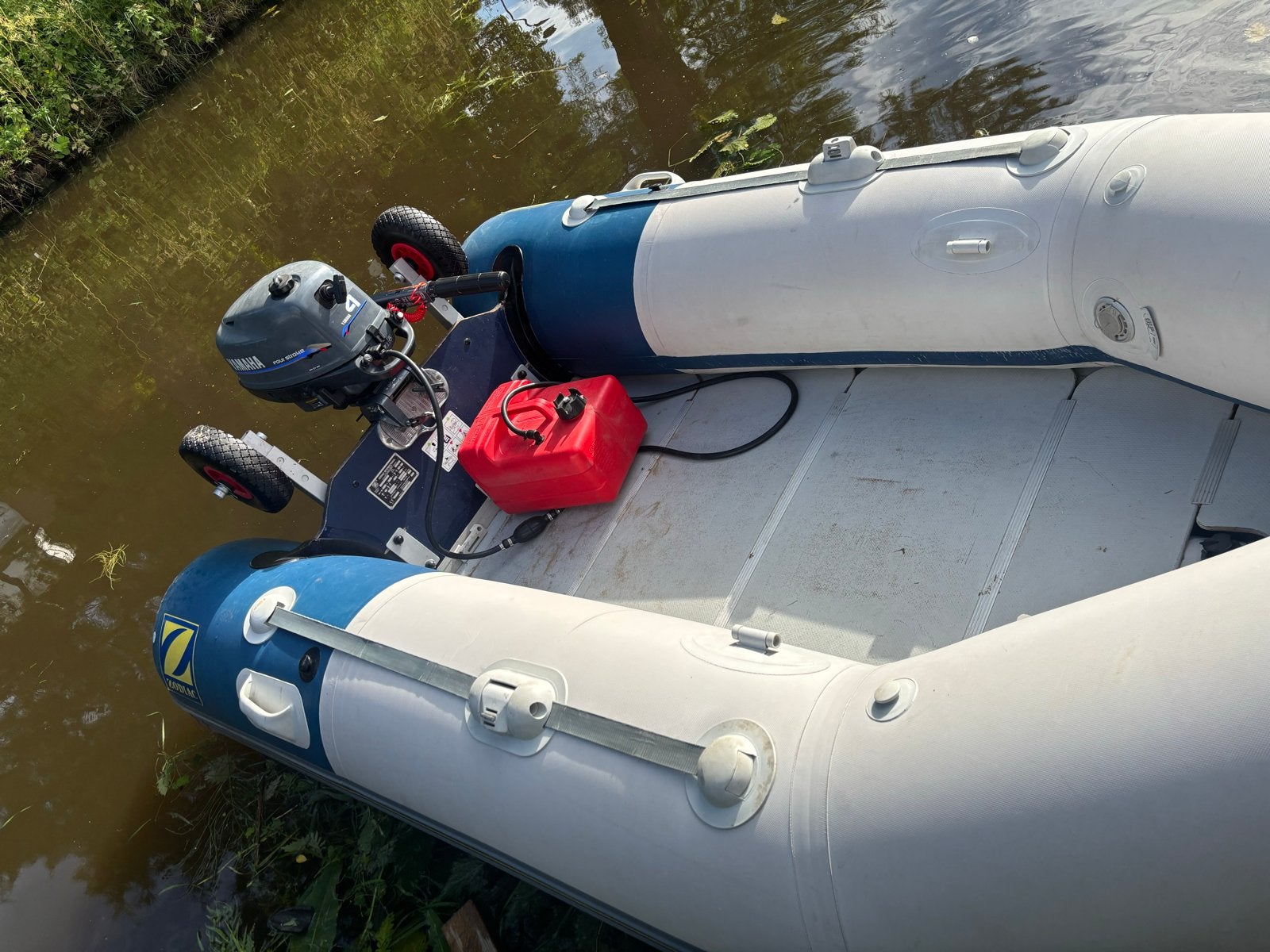 Zodiac rubberboot met Yamaha 4pk 4-takt buitenboordmotor, Ophalen of Verzenden, Gebruikt
