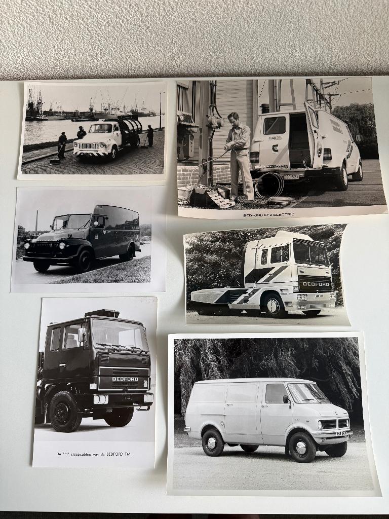 6 originele vintage Bedford persfoto's, Ophalen of Verzenden, Gebruikt, Auto's