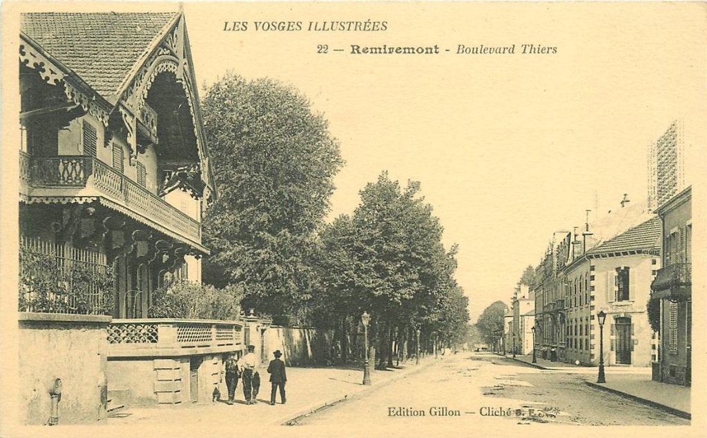 379-042-047 Remiremont Boulevard Thiers, Ophalen of Verzenden, Voor 1920, Overig Europa