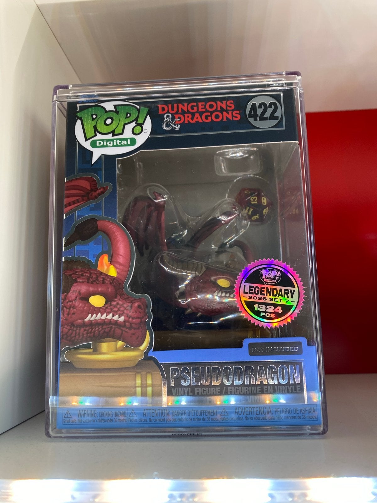 Funko Pop NFT, Dungeons & Dragons Pseudodragon #422, Ophalen of Verzenden, Nieuw, Jongen of Meisje