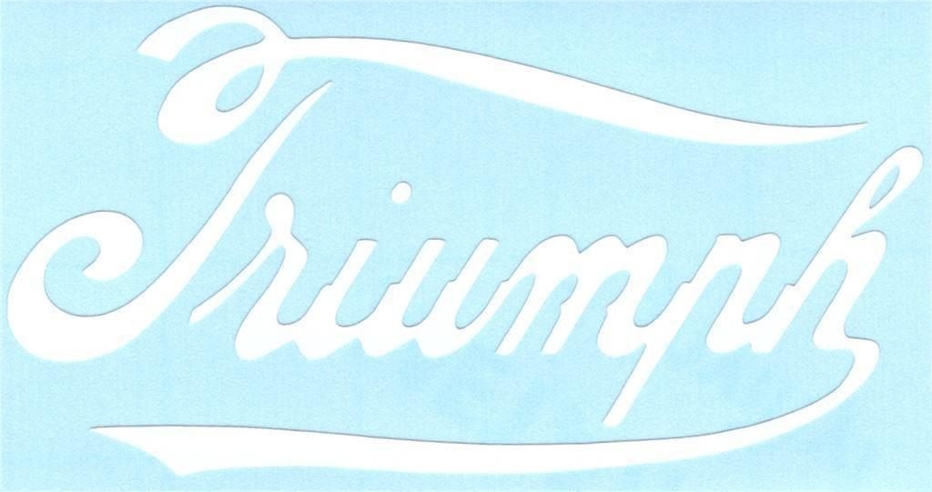 Triumph sticker #26, Motoren, Accessoires | Stickers, Verzenden